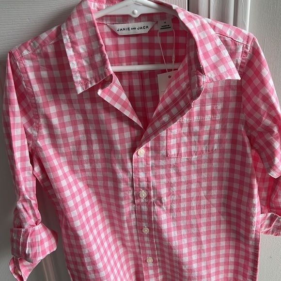 NWT pink gingham size 4 - Picture 4 of 4